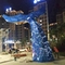 Poissons de baleine modelant Art Outdoor Stainless Steel Sculptures AISI ASTM 201 avec la lumière
